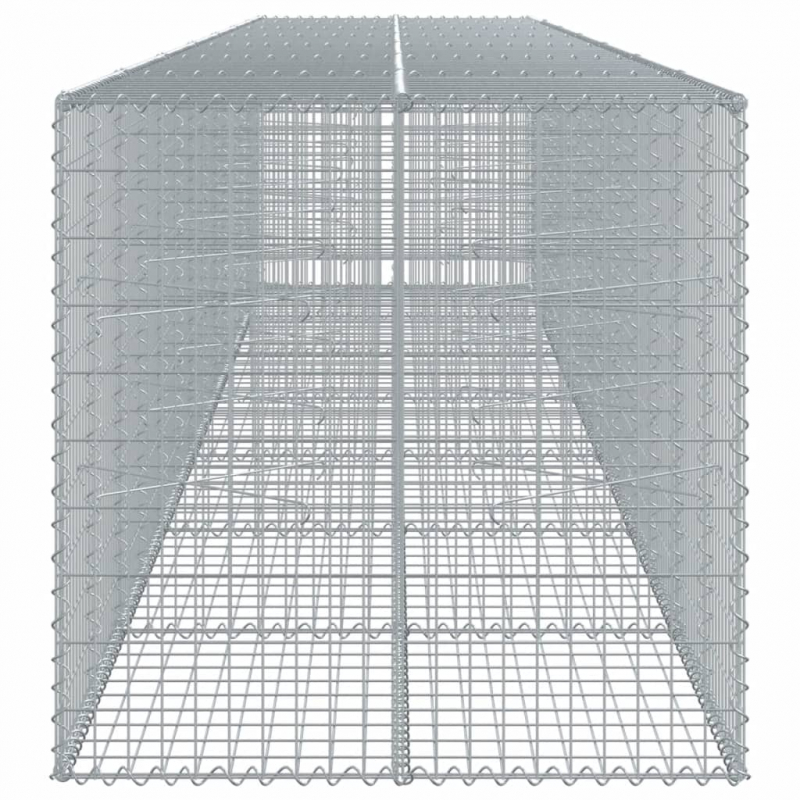 Gabione mit Deckel 700x100x100 cm Verzinktes Eisen