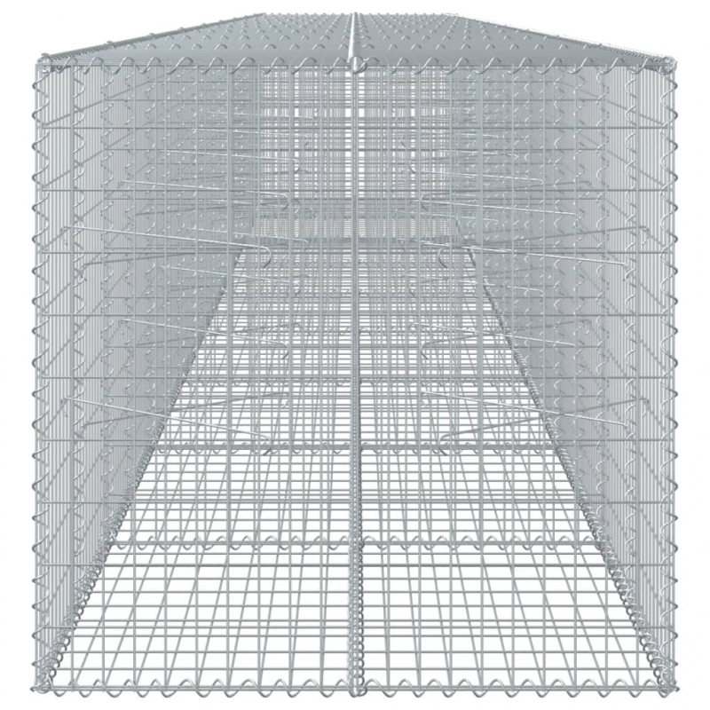 Gabione mit Deckel 900x100x100 cm Verzinktes Eisen