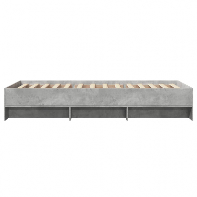 Bettgestell Grau Sonoma 90x200 cm Holzwerkstoff