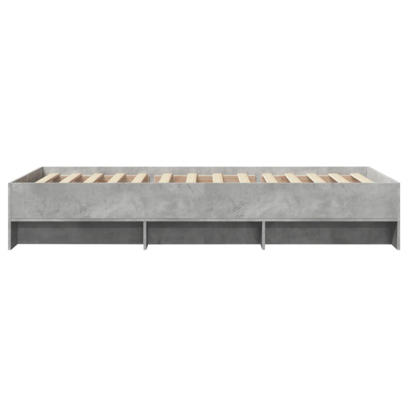 Bettgestell Betongrau 90x190 cm Holzwerkstoff