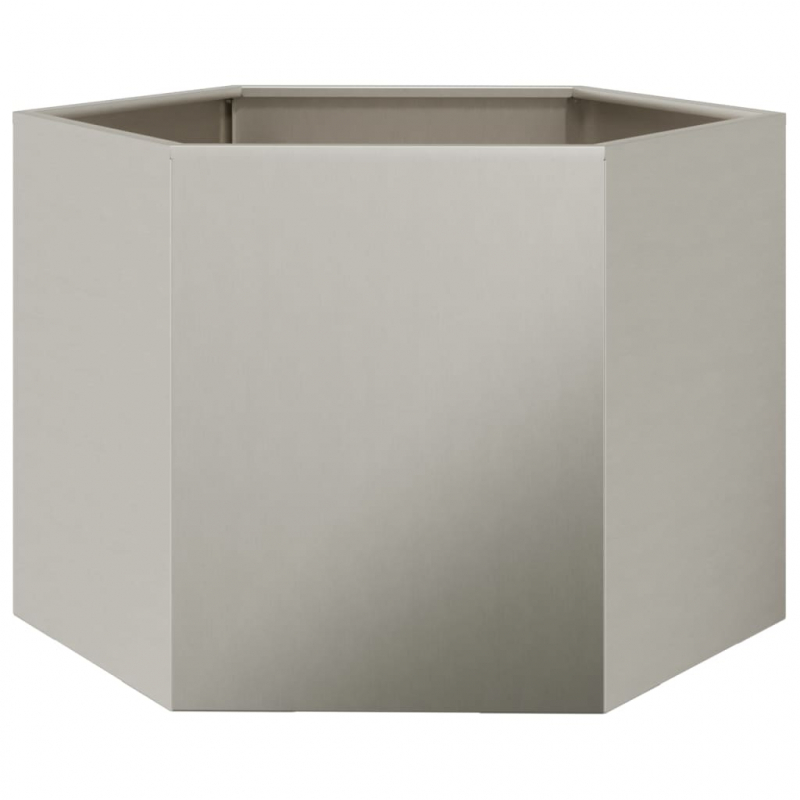 Pflanzkübel Sechseckig 69x60x45 cm Wetterfester Stahl