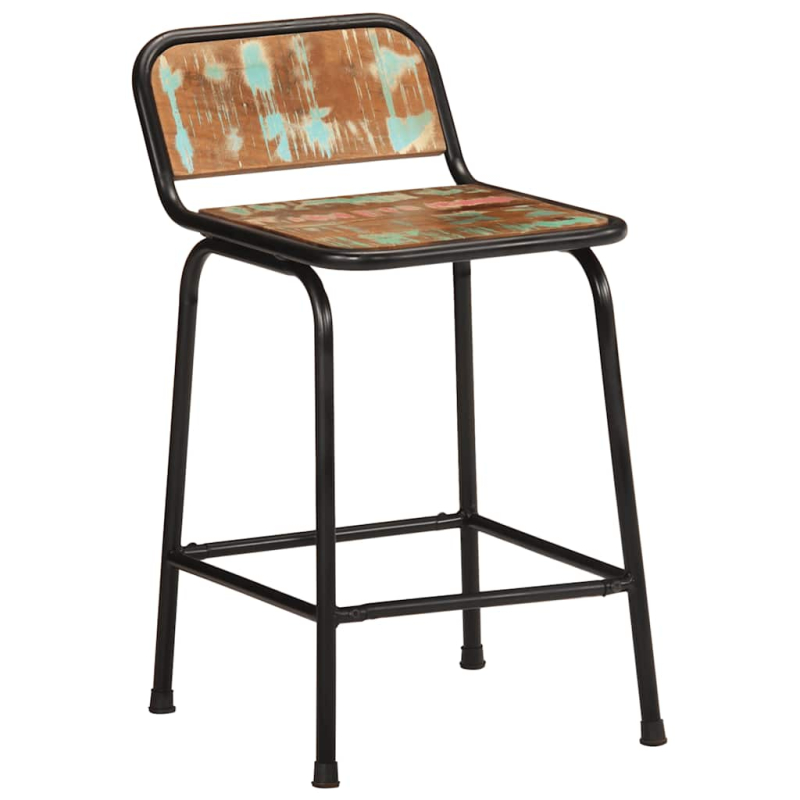 Barhocker 4 Stk. 46x35,5x70 cm Altholz Massivholz