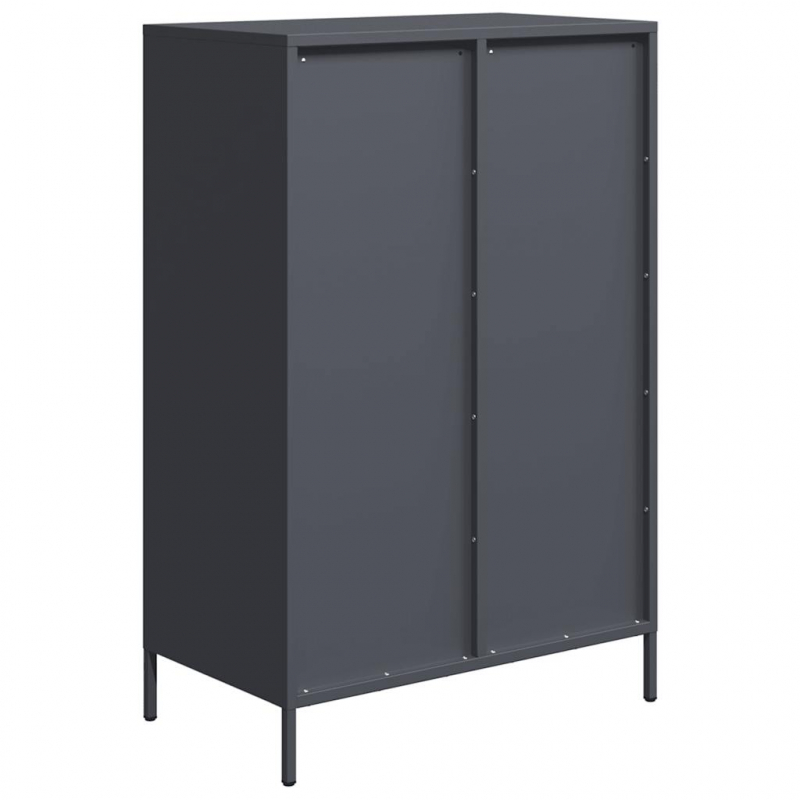 Highboard Anthrazit 68x39x101,5 cm Stahl