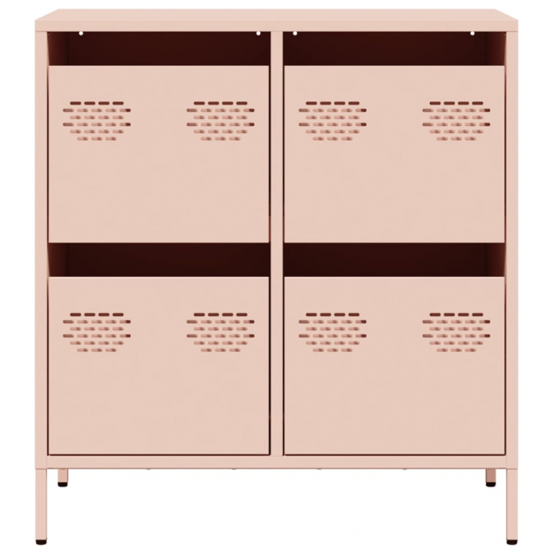 Sideboard Rosa 68x39x73,5 cm Kaltgewalzter Stahl
