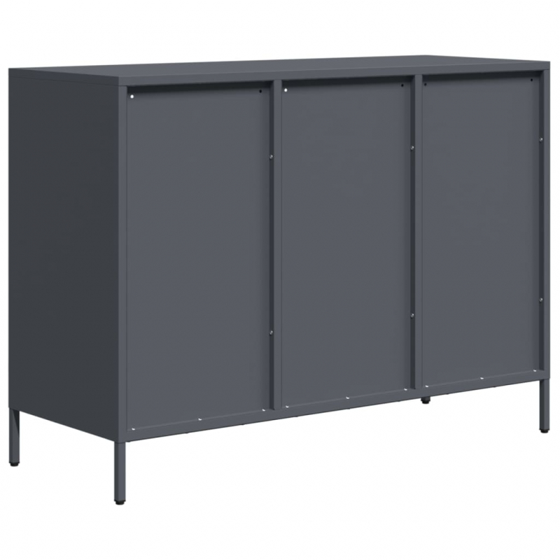 Sideboard Anthrazit 101,5x39x73,5 cm Kaltgewalzter Stahl