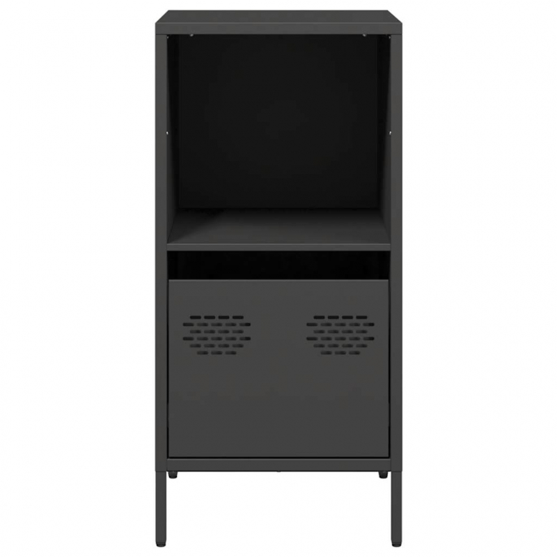 Sideboard Schwarz 35x39x73,5 cm Kaltgewalzter Stahl