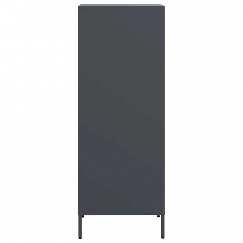 Highboard Anthrazit 39x35x103,5 cm Stahl