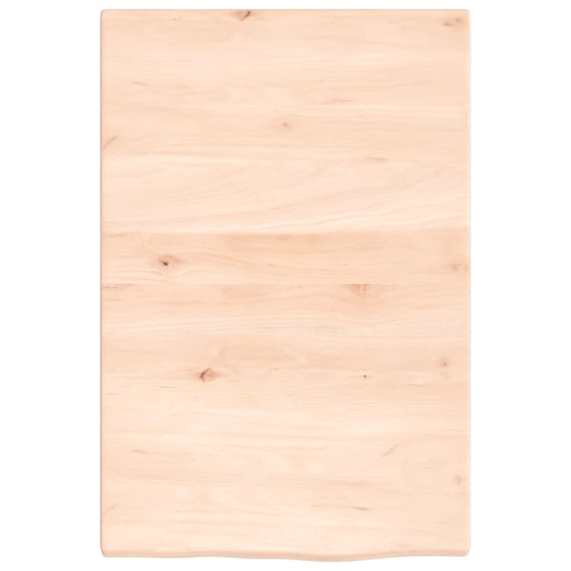 Waschtischplatte mit Halterung Stahl und Massivholz Eiche