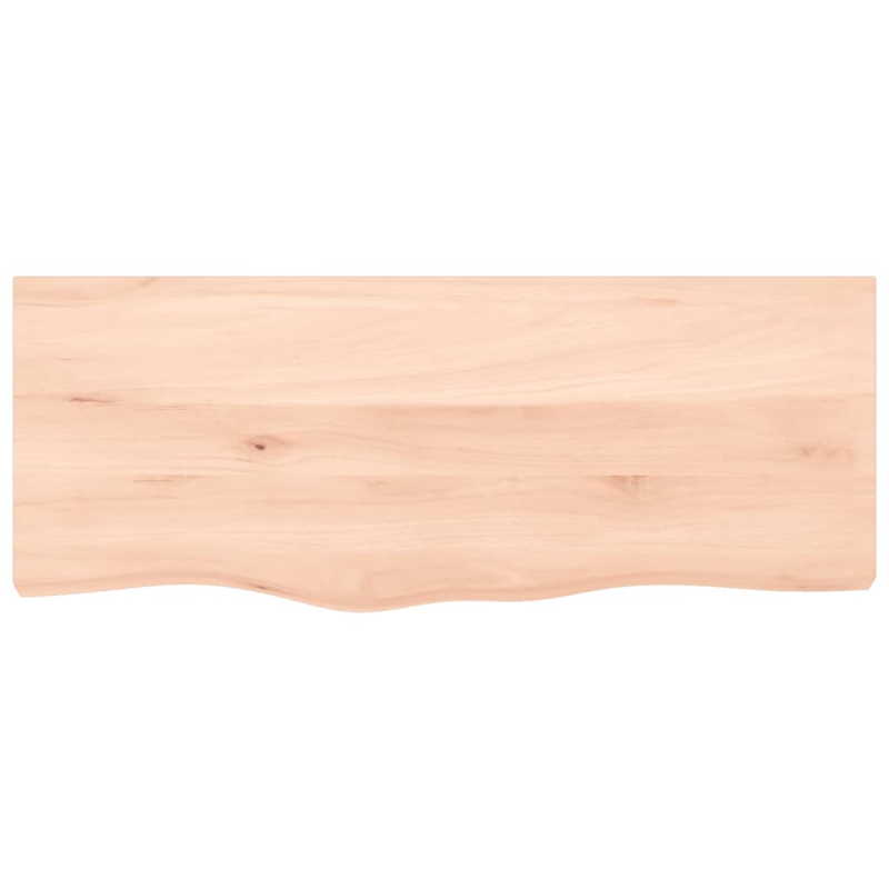 Waschtischplatte mit Halterung Stahl und Massivholz Eiche