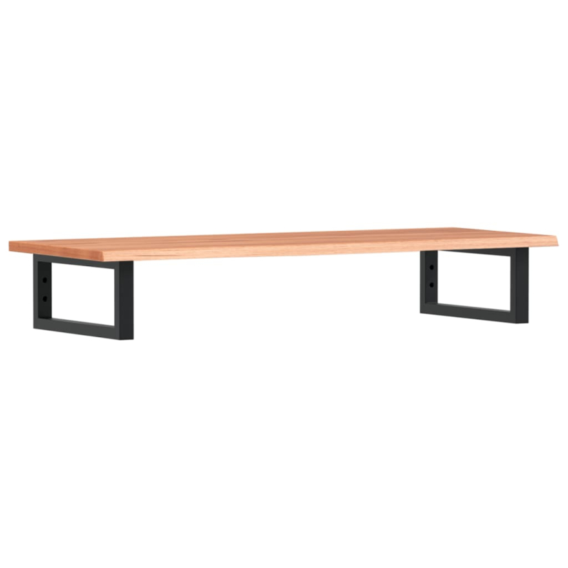 Waschtischplatte mit Halterung Stahl und Massivholz Eiche