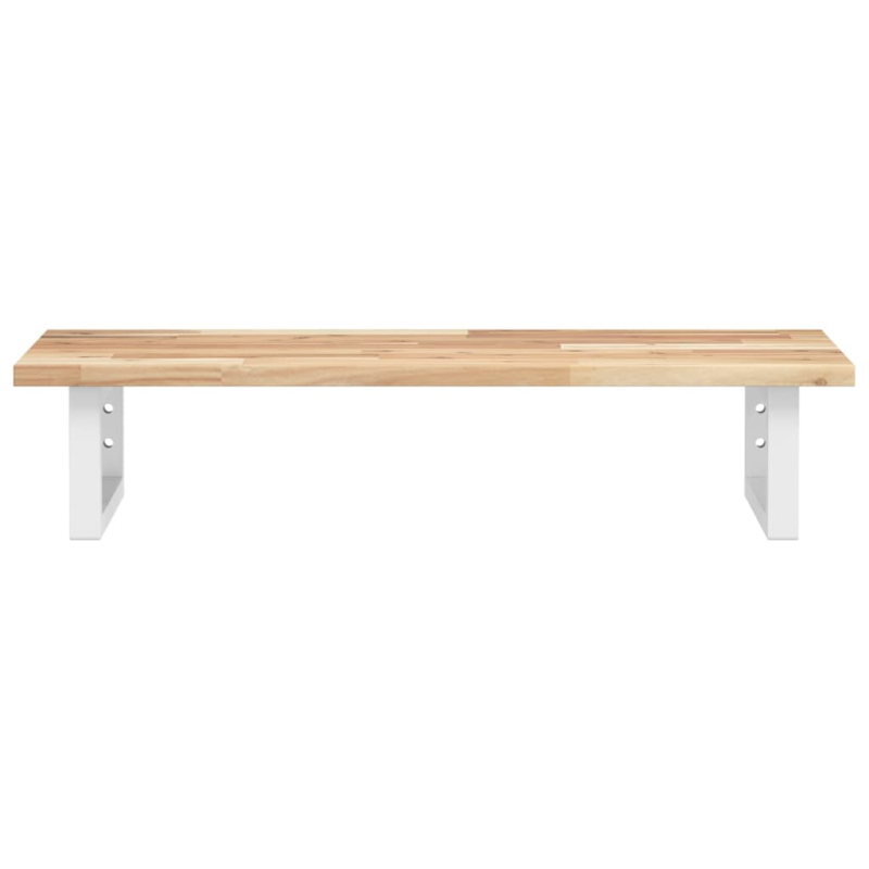 Waschbeckenregal Wandmontage Stahl und Akazienholz