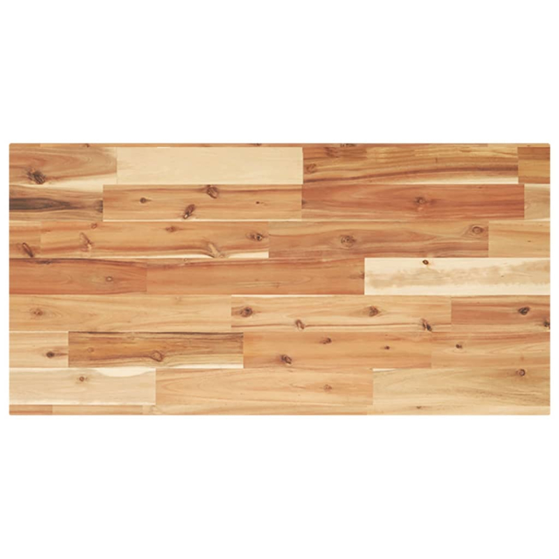 Waschbeckenregal Wandmontage Stahl und Akazienholz