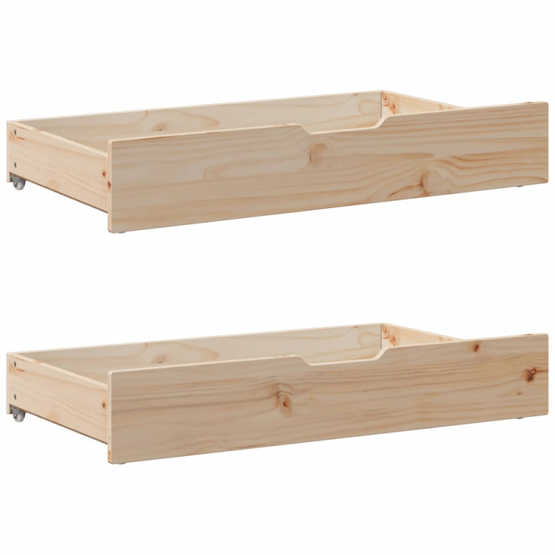 Tagesbett Ausziehbar mit Schubladen ohne Matratze 80x200 cm