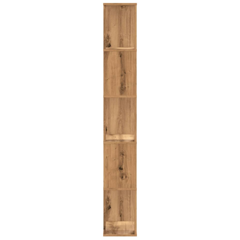 Bücherregal 5 Böden Artisan-Eiche 45x23,5x162,5 Holzwerkstoff