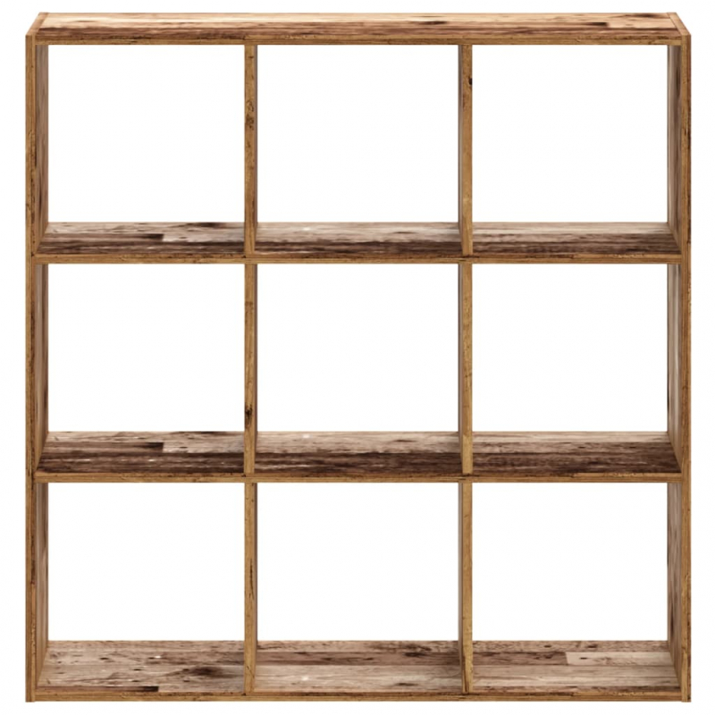 Bücherregal Altholz-Optik 102x32x102 cm Holzwerkstoff