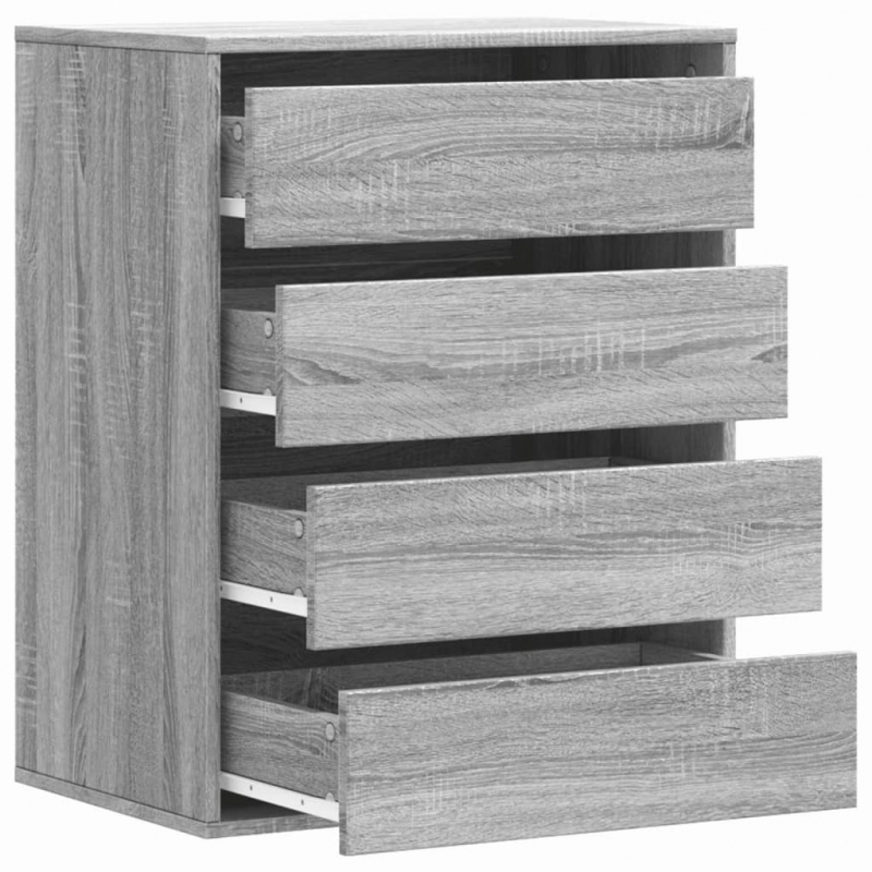 Kommode Grau Sonoma 60x41x76 cm Holzwerkstoff