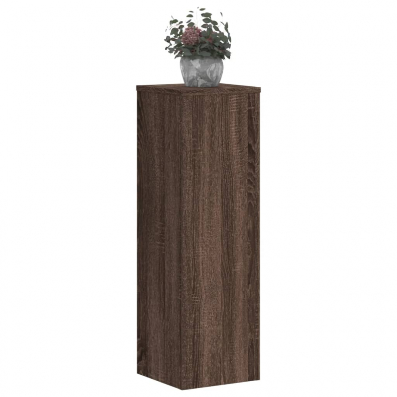 Pflanzenständer 2 Stk. Eichen-Optik 25x25x80 cm Holzwerkstoff