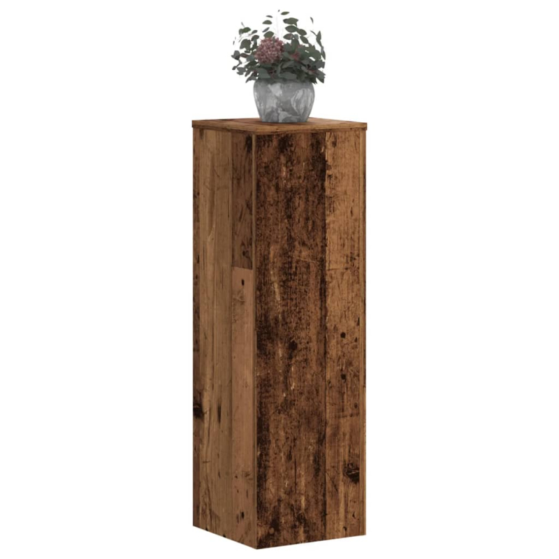 Pflanzenständer 2 Stk. Altholz-Optik 25x25x80 cm Holzwerkstoff