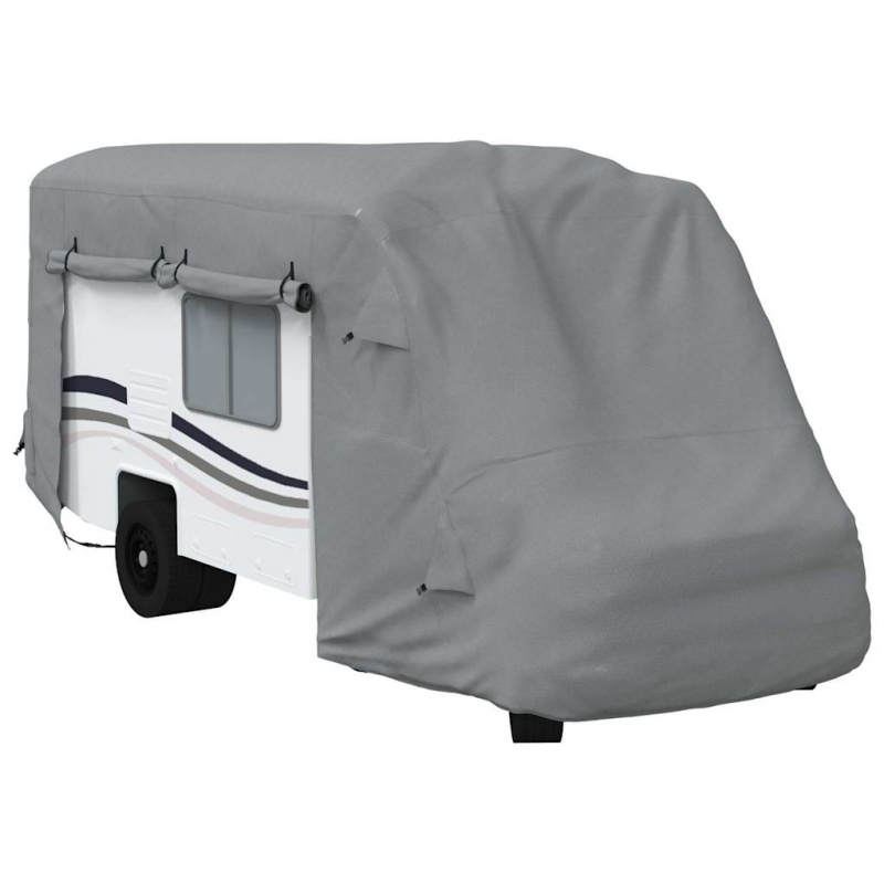 Schutzhülle für Wohnmobil Grau 610x235x275 cm Vliesstoff