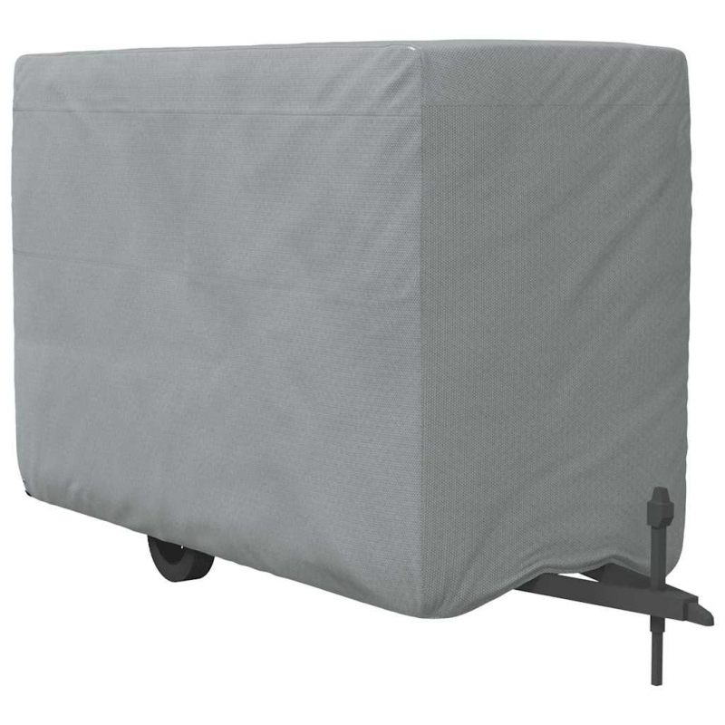 Schutzhülle für Pferdeanhänger Grau 334x148x230 cm Vliesstoff
