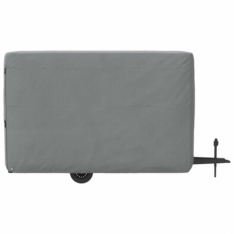 Schutzhülle für Pferdeanhänger Grau 334x148x230 cm Vliesstoff