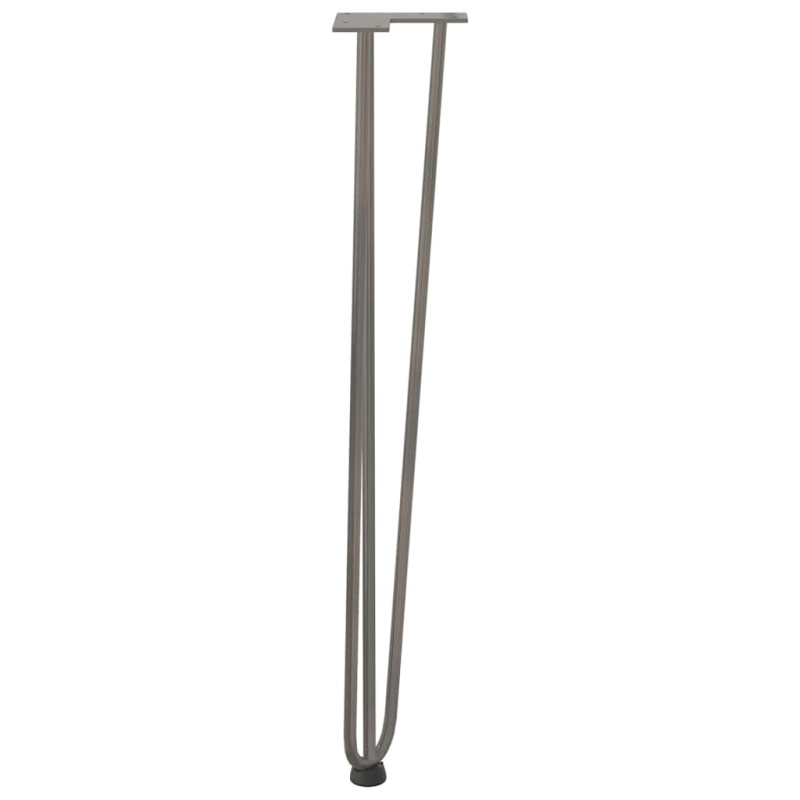 Haarnadelbeine 4 Stk. Naturstahl 72 cm Massivstahl