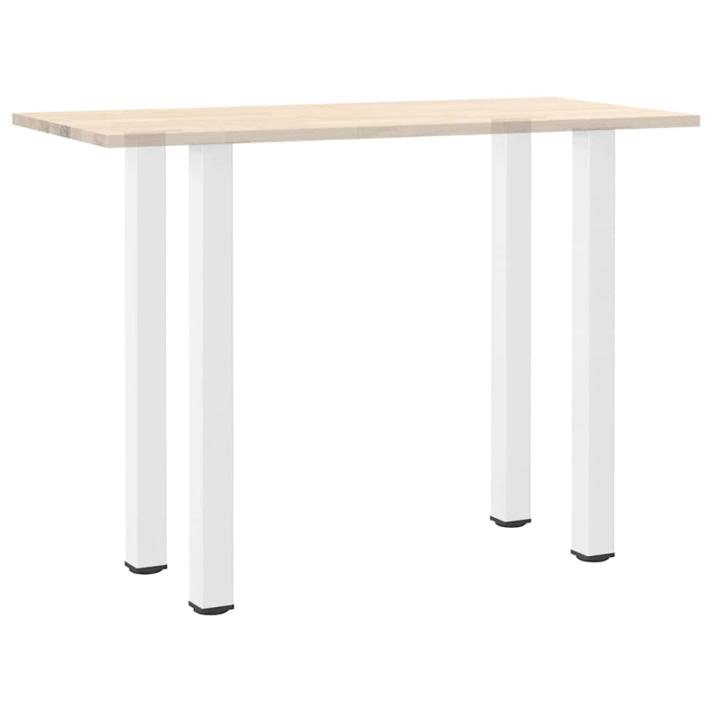 Couchtischbeine 4 Stk. Weiß 110-112 cm Stahl