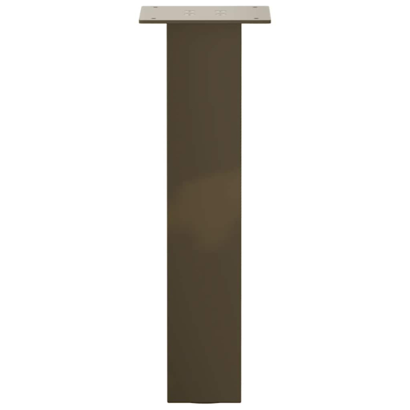 Couchtischbeine 4 Stk. Naturstahl 30 cm Stahl