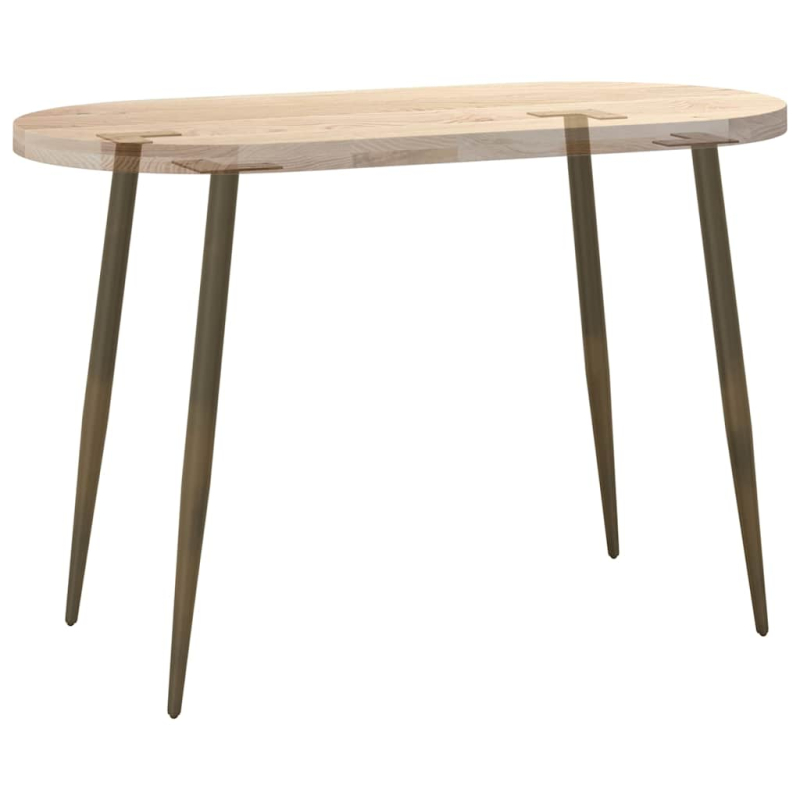 Couchtisch Beine Konische Form 4 Stück Naturstahl 72-73cm Stahl