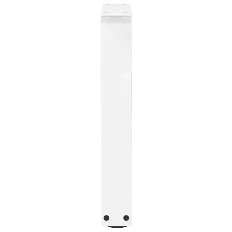 Esstisch Beine V-Form 2 Stück Weiß 38x(42-43,3) cm Stahl