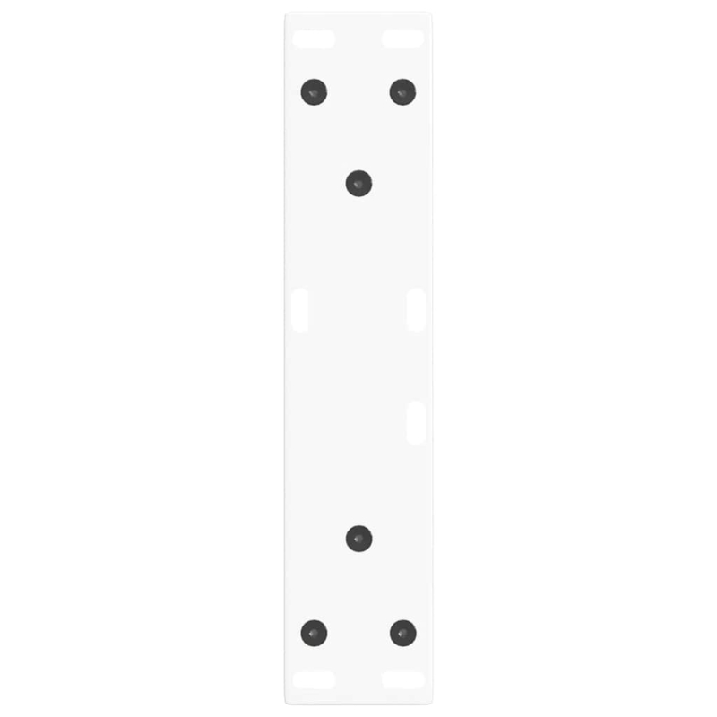 Esstisch Beine V-Form 2 Stück Weiß 38x(42-43,3) cm Stahl