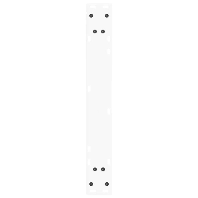 Esstisch Beine V-Form 2 Stück Weiß 70x(72-73,3) cm Stahl