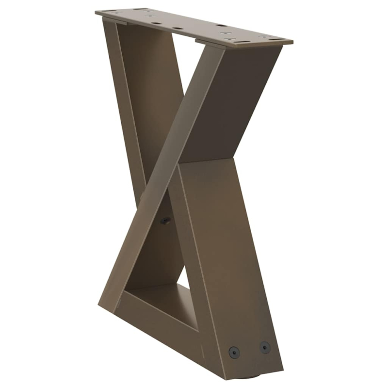 Couchtischbeine 2 Stk. Naturstahl 40x(30-31,3) cm Stahl