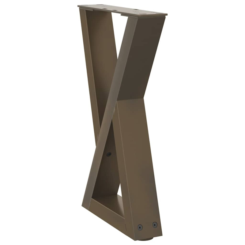 Couchtischbeine 2 Stk. Naturstahl 38x(42-43,3) cm Stahl