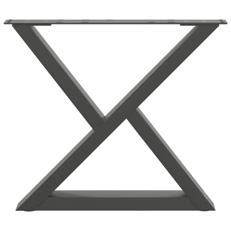Couchtischbeine 2 Stk. Anthrazit 60x(42-43,3) cm Stahl