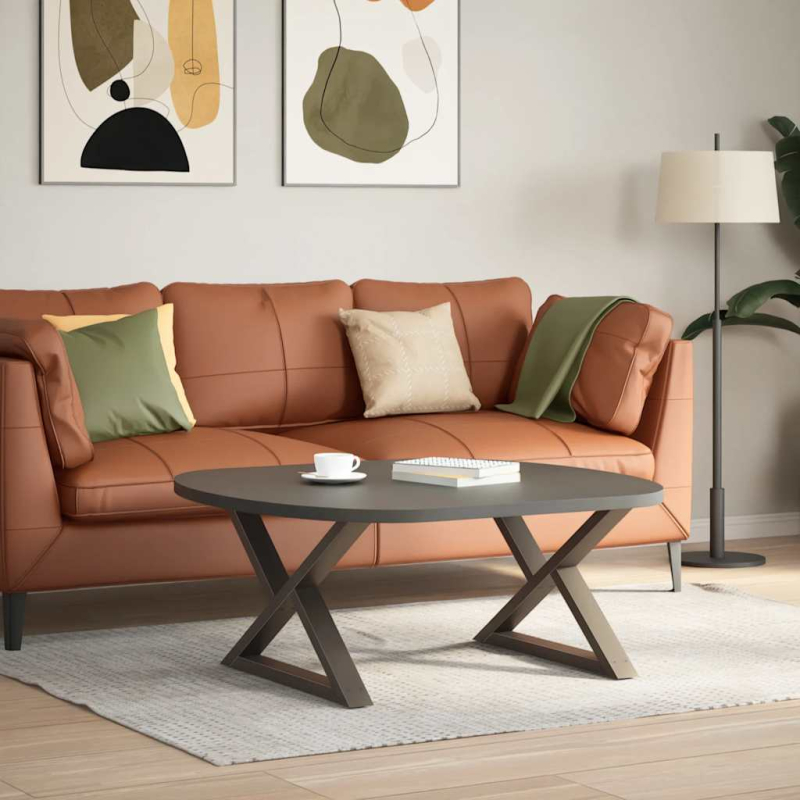 Couchtischbeine 2 Stk. Naturstahl 70x(42-43,3) cm Stahl