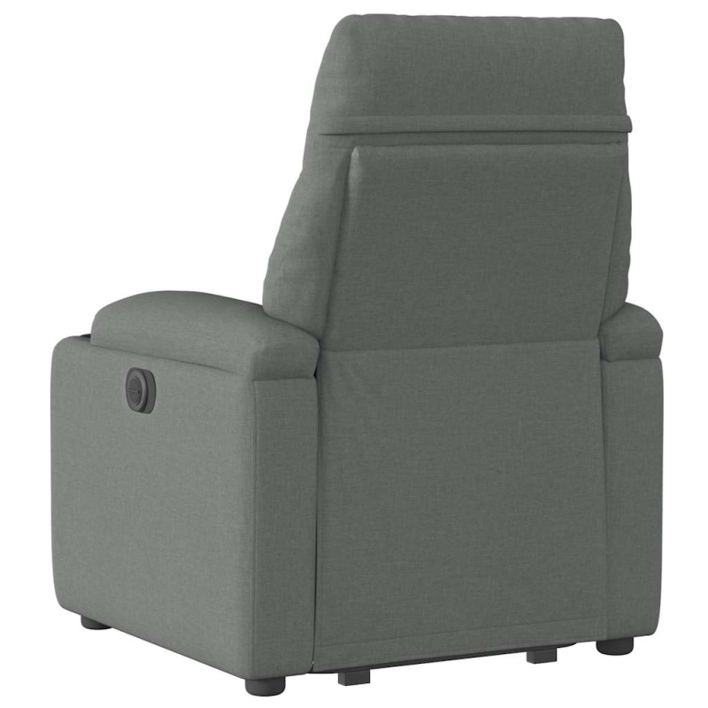 Relaxsessel mit Aufstehhilfe Elektrisch Dunkelgrau Stoff