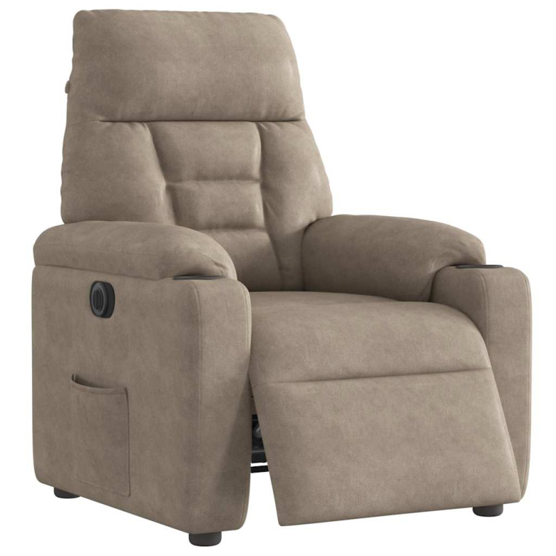 Relaxsessel Elektrisch Taupe Mikrofasergewebe