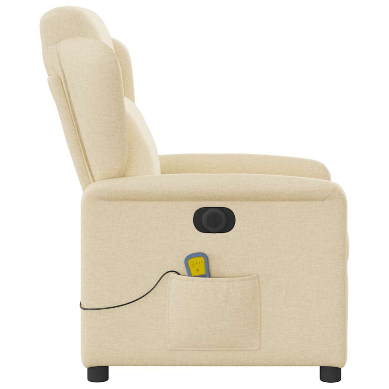 Massagesessel Elektrisch Creme Stoff