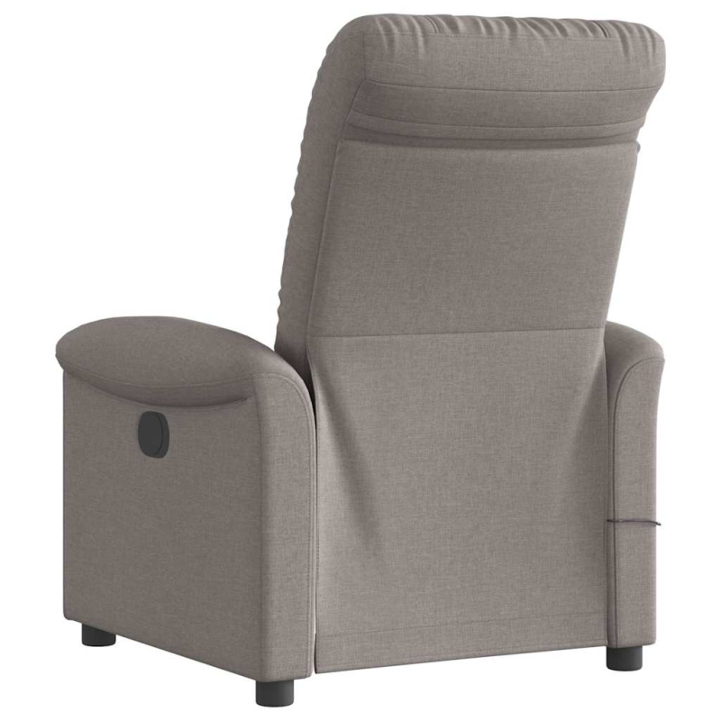 Massagesessel Elektrisch Taupe Stoff