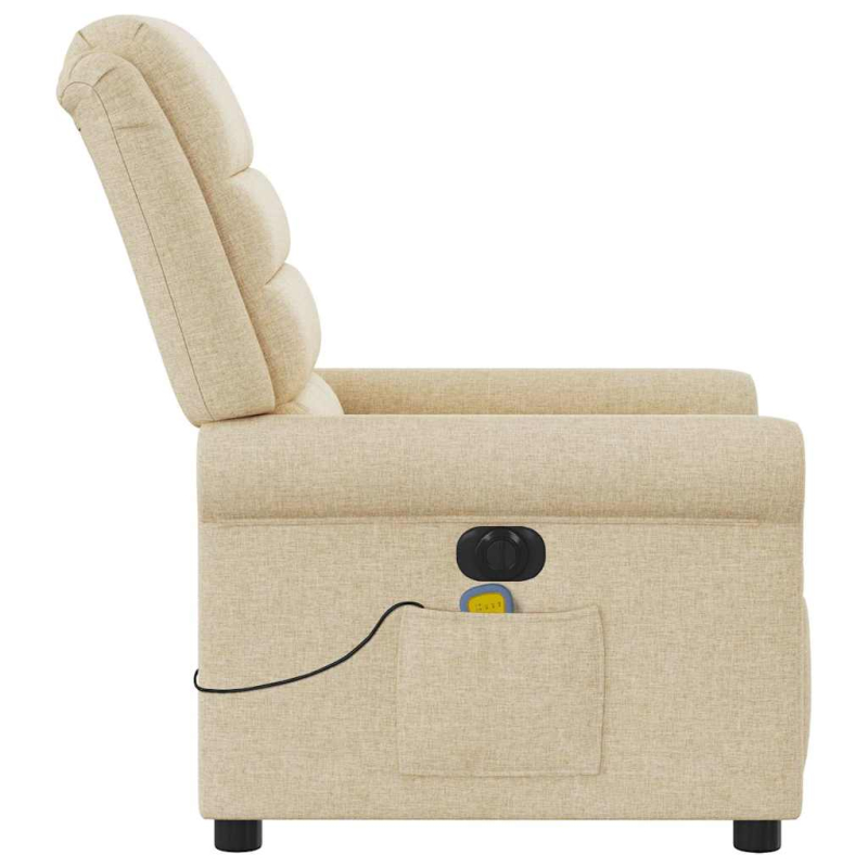 Massagesessel Elektrisch Creme Stoff