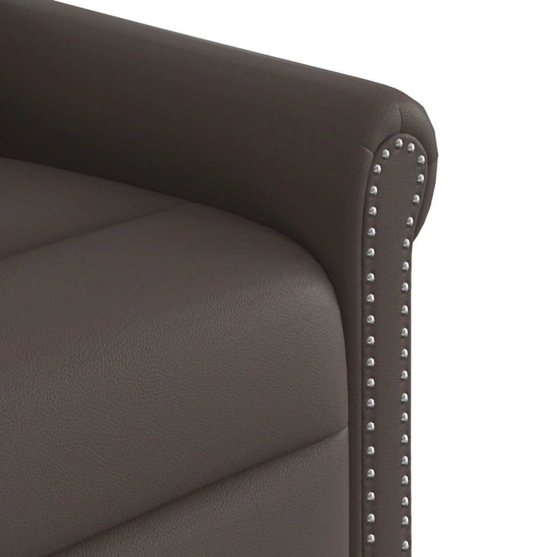 Relaxsessel Massage Elektrisch Glänzend Braun Kunstleder