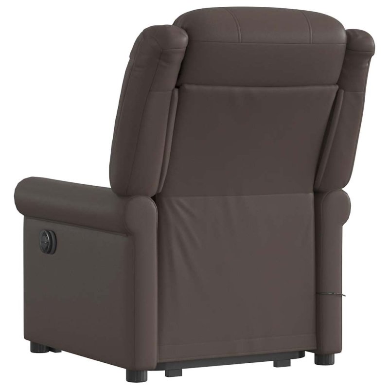 Stehsessel Massage Glänzendes Braun Kunstleder