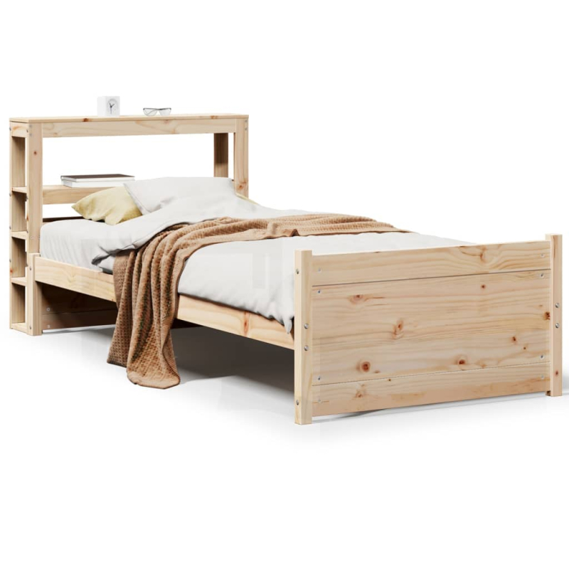 Bettgestell mit Kopfteil ohne Matratze 90x200 cm