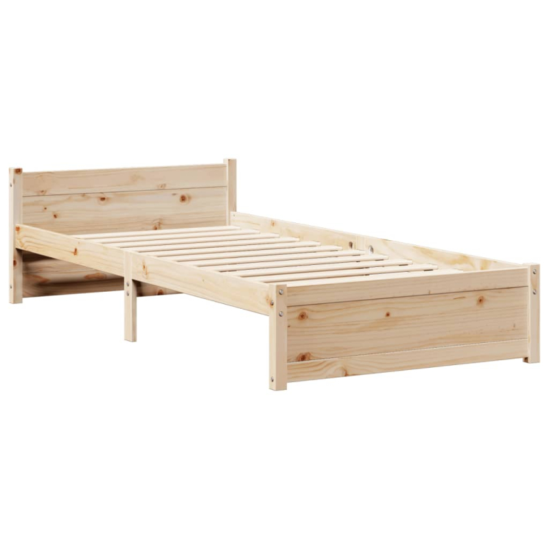 Bettgestell mit Kopfteil ohne Matratze 90x200 cm