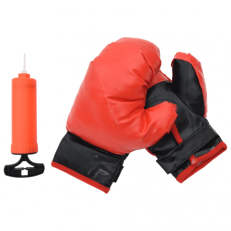 Punchingball mit Ständer, Handschuhen & Pumpe 81-122 cm