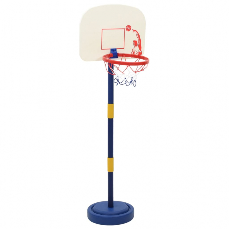 Basketballkorb mit Ständer, Ball & Pumpe Verstellbar 90/121 cm