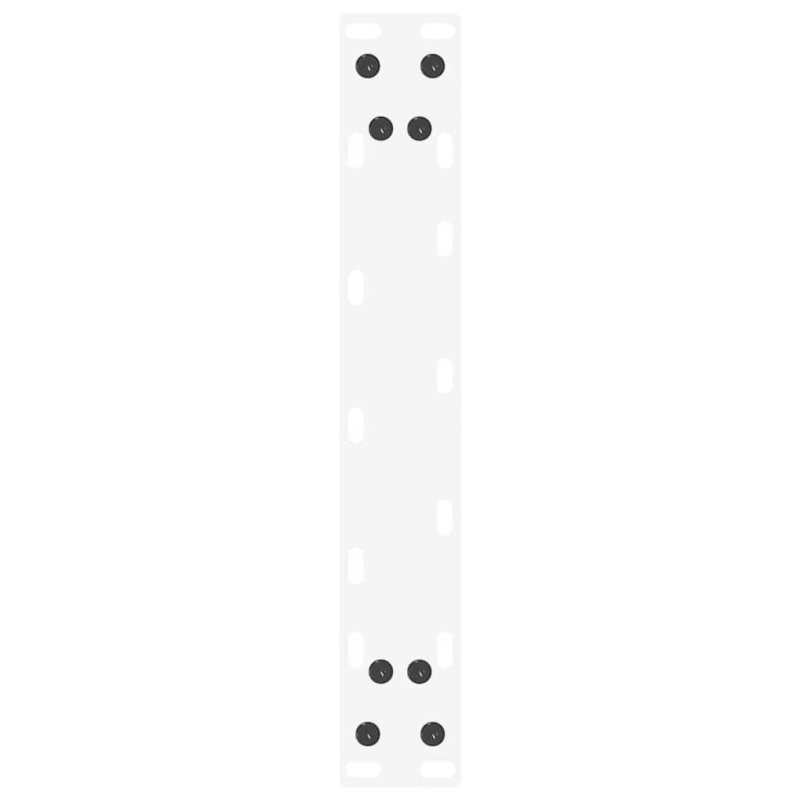 Couchtischbeine U-Form 2 Stk. Weiß 28x(72-73) cm Stahl