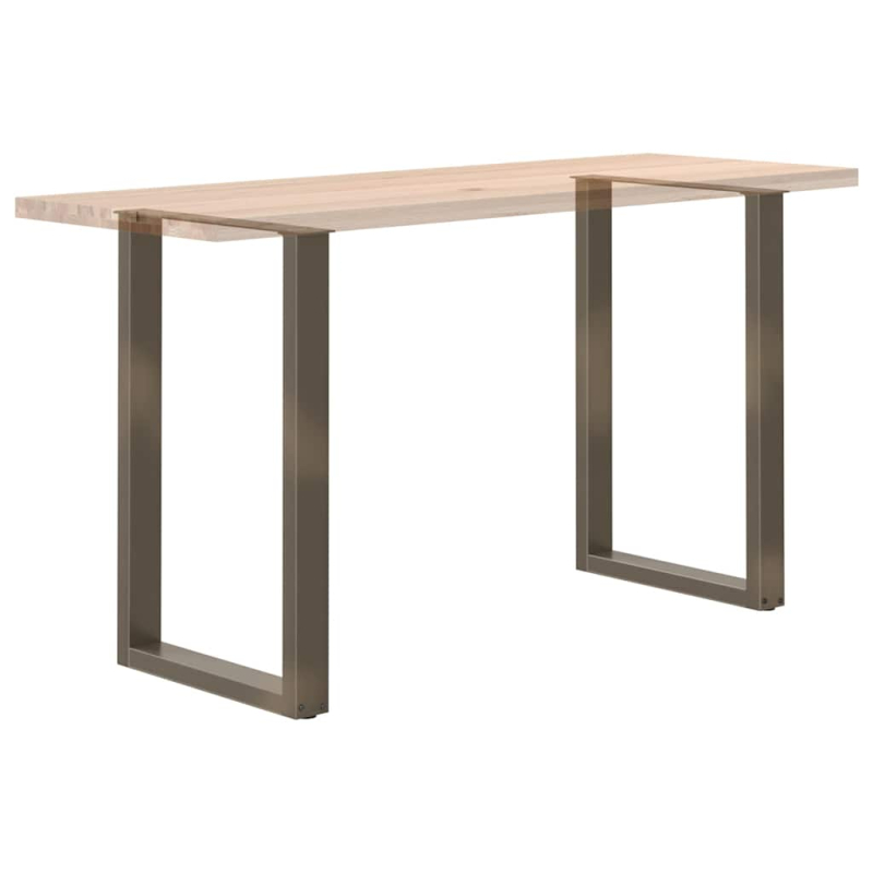Couchtischbeine U-Form 2 Stk. Naturstahl 60x(90-91) cm Stahl