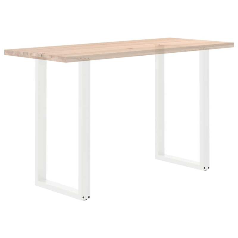 Couchtischbeine U-Form 2 Stk. Weiß 60x(100-101) cm Stahl